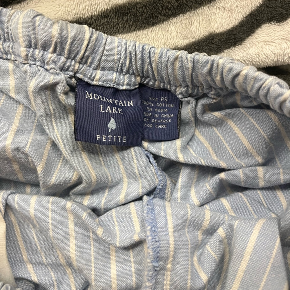 Mountain Lake Light Blue Striped Apparel